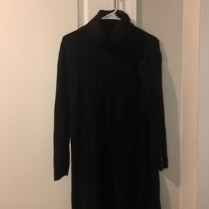 Black sweater dress